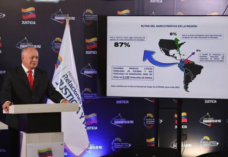 Venezuela inicia patrulhamento com navios e drones no Caribe
