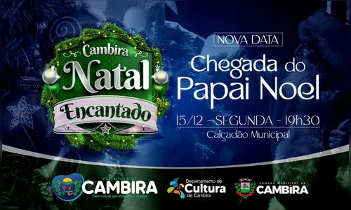 Mudança na chegada do Papai Noel em Cambira devido ao clima