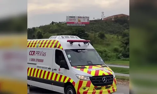Capotamento na BR-376 deixa motorista ferido em Cambira