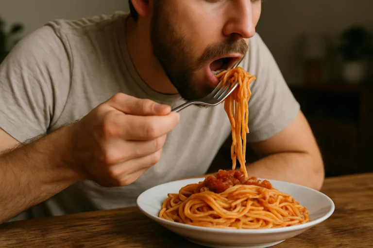 Impactos de longos períodos sem comer seguidos de exagero no jantar