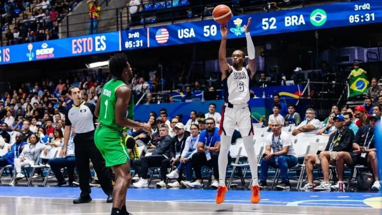 Brasil enfrenta os dominicanos após derrota para os EUA na AmeriCup