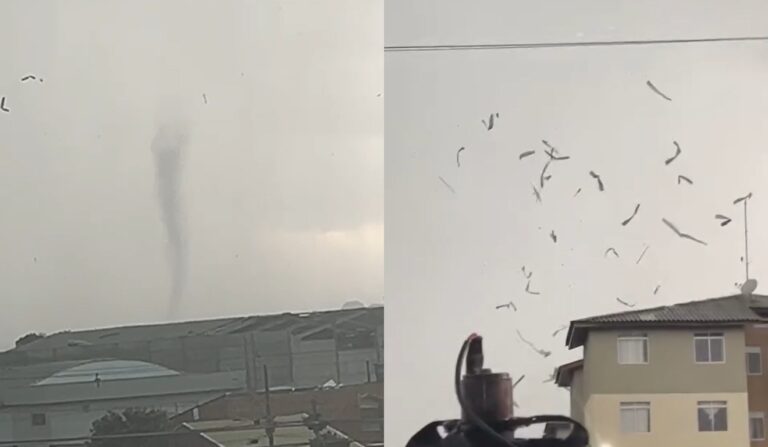 Possível tornado gera preocupação em São José dos Pinhais
