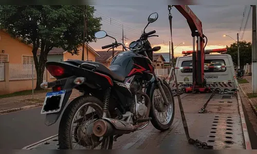 Fiscalização da pm identifica menor pilotando moto irregular em Ivaiporã