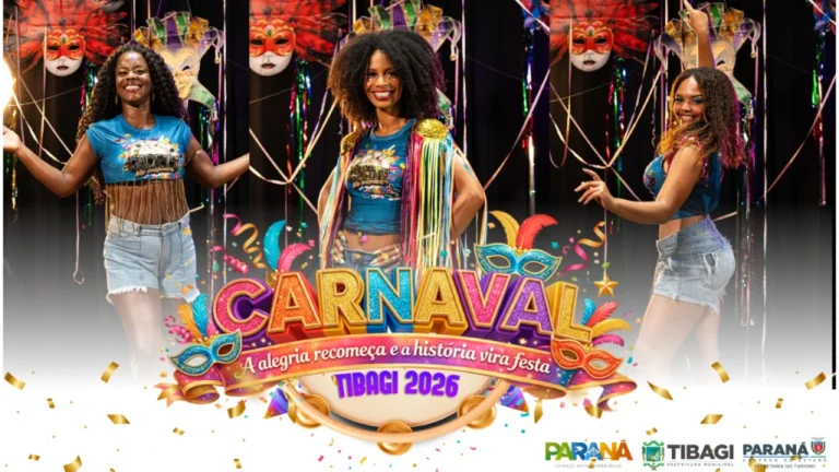 Inscrições para rainha do carnaval 2026 em Tibagi começam em janeiro