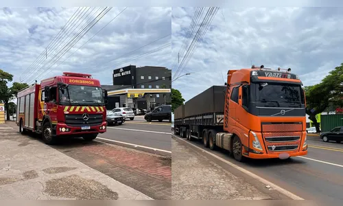 Ciclista sofre fratura exposta após acidente com caminhão em Apucarana