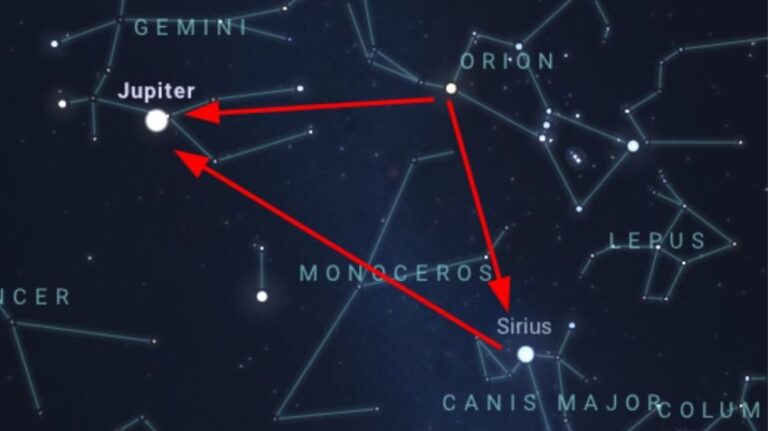 júpiter domina o céu noturno próximo às três marias até 2026