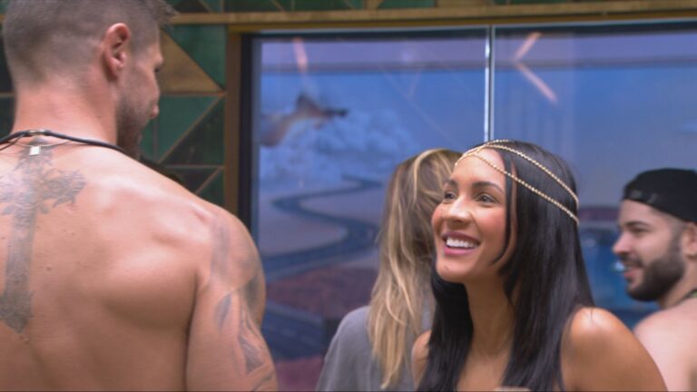 Maxiane brinca com Jonas Sulzbach após o segundo Queridômetro do BBB 26