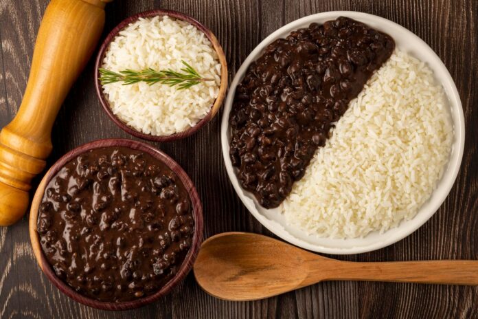 Produção recorde de arroz e feijão