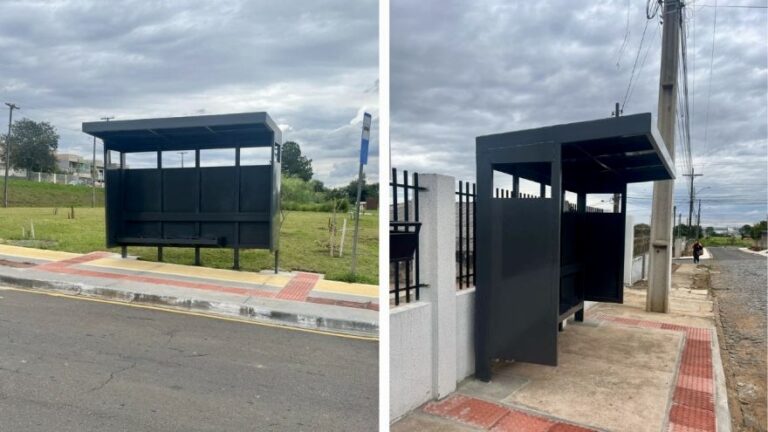 Novos pontos de ônibus em Ponta Grossa começam a ser instalados. Prefeitura investe R$ 349,9 mil para oferecer mais conforto, segurança e acessibilidade.