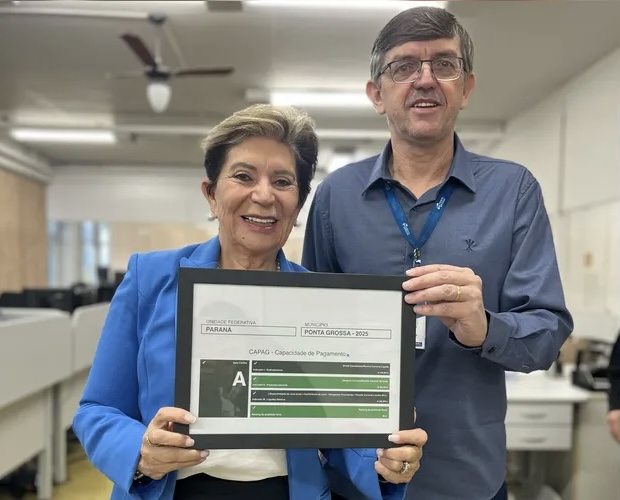 Ponta Grossa conquista pela 5ª vez a Nota A na Capag do Tesouro Nacional. A classificação confirma a excelência na gestão fiscal e fortalece o potencial de investimentos no município.