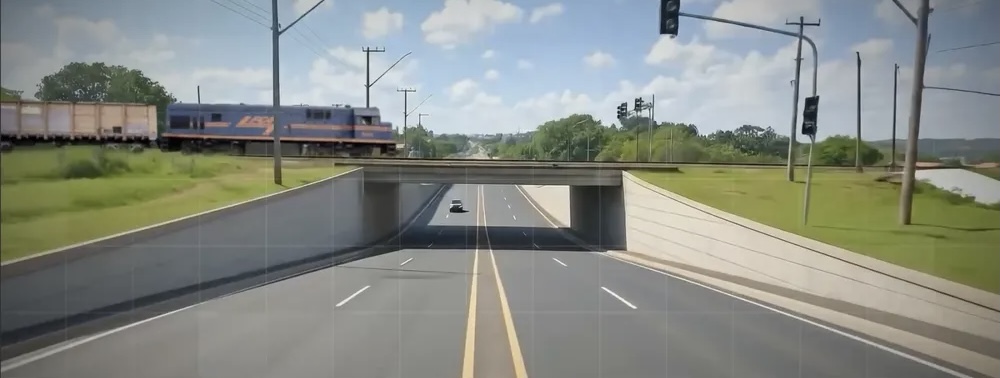Viaduto ferroviário vai eliminar ponto mais perigoso de Ponta Grossa