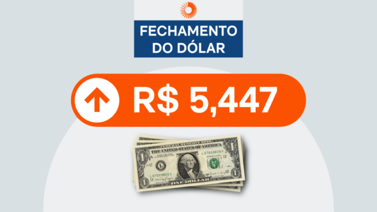 Dólar cai para R$ 5,447 com cenário internacional no radar