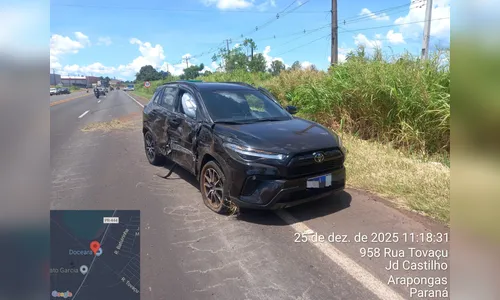 Acidente na PR-444 deixa idoso ferido em Arapongas