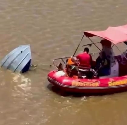 Pescadores resgatados após 20 horas à deriva no Rio Paraná