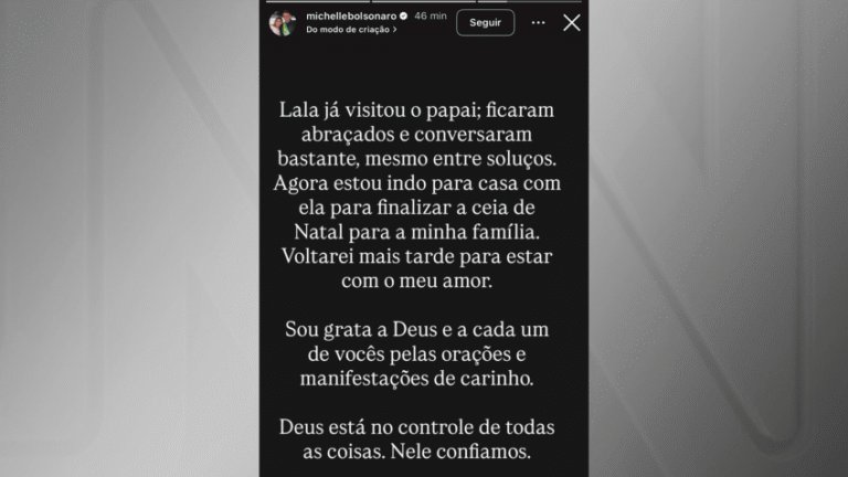 Visita da filha a Bolsonaro no hospital: momento emocionante