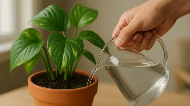 O horário ideal para regar jiboia e garantir folhas saudáveis