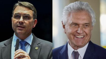 Flávio Bolsonaro e Caiado discutem estratégias eleitorais para 2026
