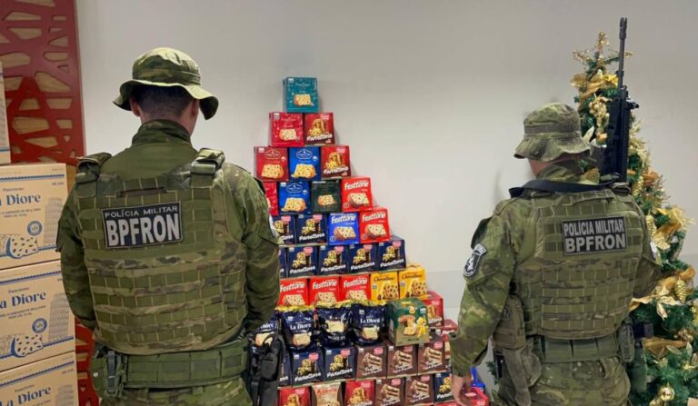 Ação solidária da Polícia Militar do Paraná em hospital de câncer