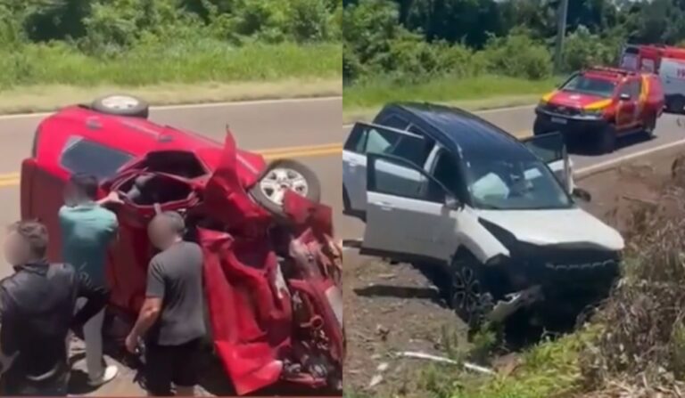 Acidente na PR-180 deixa duas pessoas mortas e cinco feridas