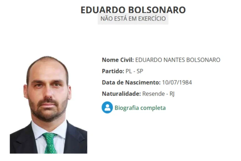 Eduardo Bolsonaro fora do exercício: o que isso significa?