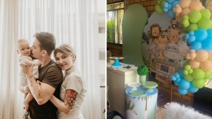 Festa de 1 ano do filho de Isabel Veloso em meio à luta da mãe