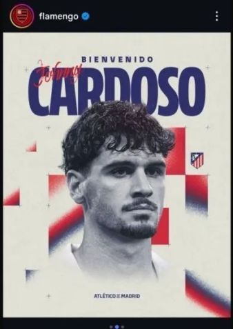 Flamengo comete gafe ao anunciar jogador do Atlético de Madrid