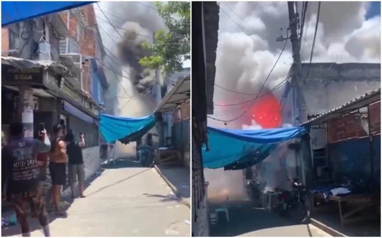 Incêndio na escola de samba Gato de Bonsucesso deixa vítima fatal