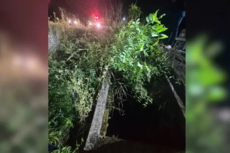 Homem cai em bueiro e é resgatado após mais de 7 horas