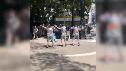 Apagão em SP: Funcionários da Enel dançam na Paulista