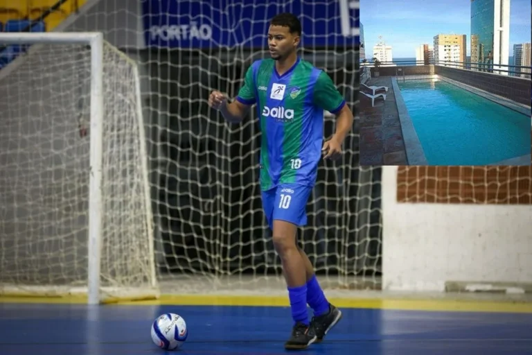 Jogador de futsal morre após queda de hotel no Recife
