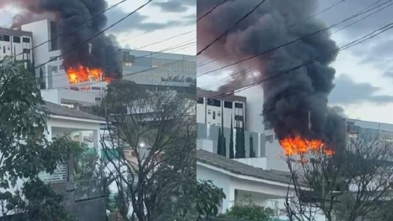 Incêndio em prédio de cinco andares em Belo Horizonte