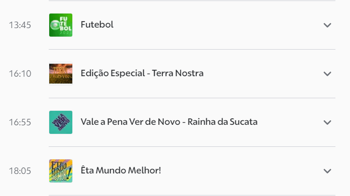 Globo altera programação e exibe três novelas seguidas