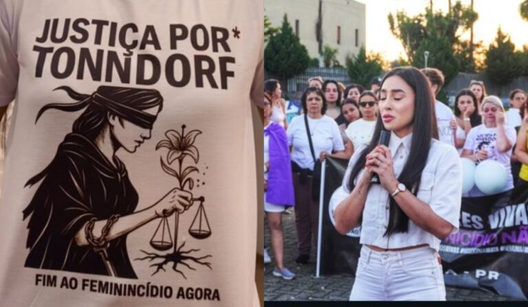 Protesto por Kauany Tonndorf clama por justiça após prisão do agressor
