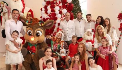 Luxo e união marcam o Natal da família Justus