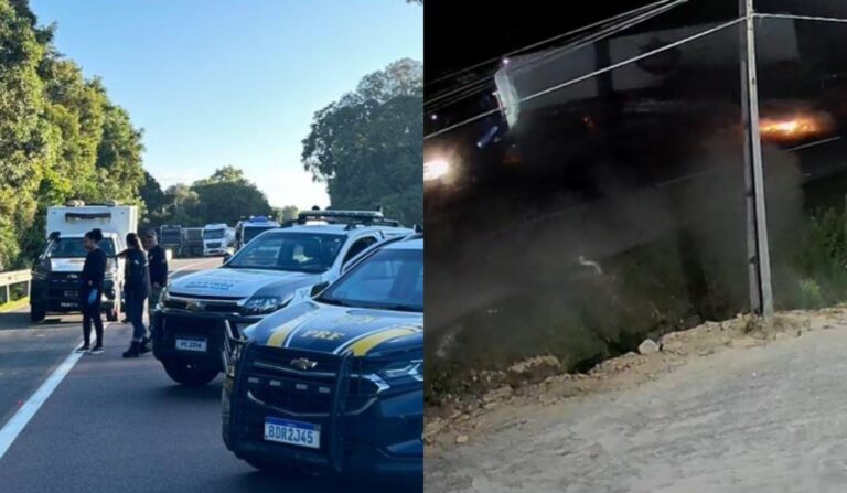 Acidente fatal na BR-476: três mortos em colisão múltipla