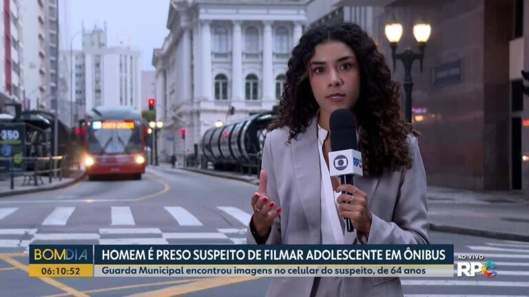 Homem preso suspeito de filmar adolescente dentro de ônibus em Curitiba