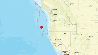 Terremoto de magnitude 6,2 impacta costa do Oregon nos Estados Unidos