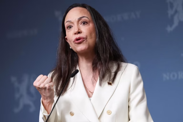 María Corina Machado reafirma presidente eleito da Venezuela a Donald Trump