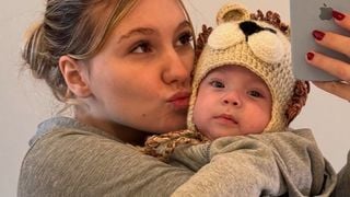 Filho de Isabel Veloso dá os primeiros passos em meio ao luto