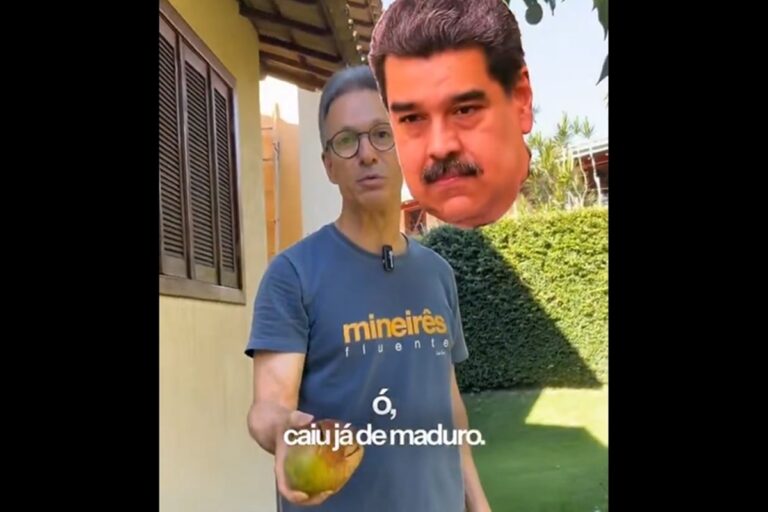 Zema usa piada com manga para criticar presidente da Venezuela