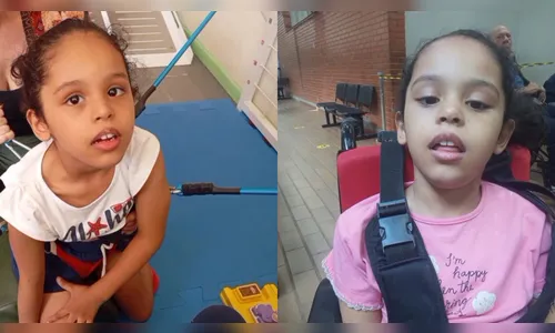 Família busca apoio para cadeira de rodas adaptada para menina com doença rara