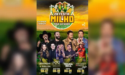 Festa do Milho 2026 em Mauá da Serra traz shows e gastronomia típica