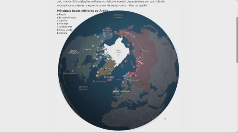 Presença militar da Otan e Rússia no Ártico cresce com bases estratégicas