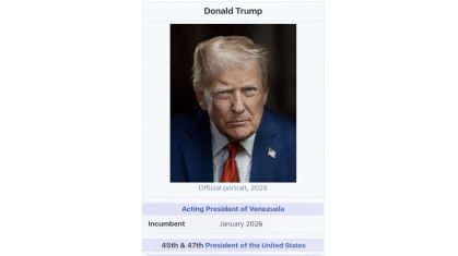 Trump afirma ser presidente interino da Venezuela em publicação polêmica