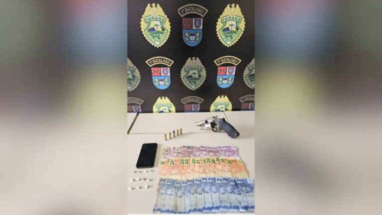Polícia prende rapaz por tráfico de drogas e porte ilegal de arma em Ponta Grossa