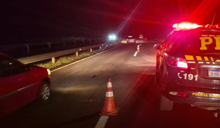 Idoso morre atropelado após parar em acostamento para urinar no Paraná