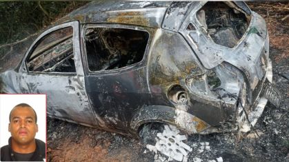 PM Fabrício Gomes está desaparecido após carro ser achado queimado em Itapecerica da Serra