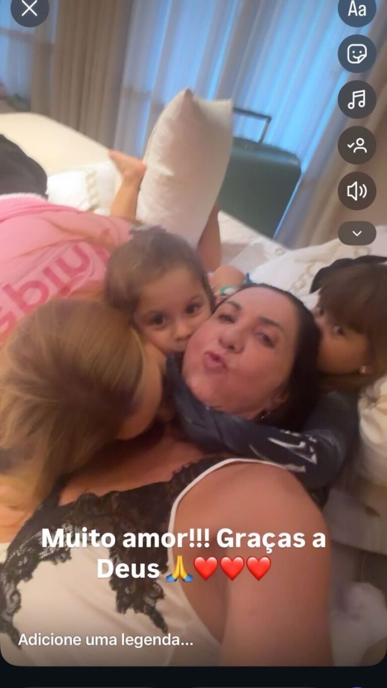 Acidente com Margareth Serrão: netos visitam mãe de Virginia Fonseca no hospital