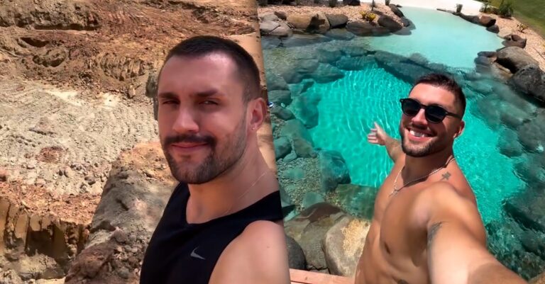 Arthur Picoli constrói praia artificial e transforma sítio em espaço de lazer