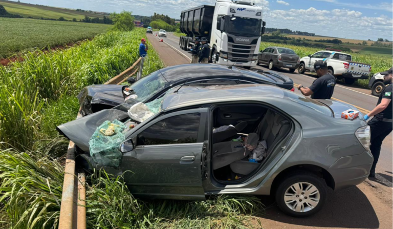 Acidente na BR-163 no Paraná mata criança e idoso da mesma família